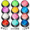 Lentejuelas especiales con forma transfronteriza 6 mm rompecabezas uña epoxi flash fluorescente Material rojo neto venta al por mayor joyería de cáñamo de flujo