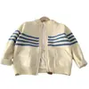 Chaqueta para Niño Suéter Nuevo para Niños Estilo Universitario Versátil Moda Primavera Otoño Invierno Cárdigan de Punto Suéter de Moda