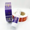 Rollo de Pegatinas Adhesivas de Vinilo Metalizado con Lámina Dorada para Logo de Marca Personalizada para Cosméticos