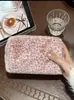 Linda Bolsa con Estampado de Leopardo Rosa para Mujer, Bolsa de Maquillaje de Gran Capacidad, Bolsa de Almacenamiento de Cosméticos de Viaje, Bolsa de Maquillaje Peluda y Duradera