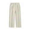 Estilo Old Money Lujo Ligero Sensación de Alta Gama Pantalones Casuales Rectos de Raya Hombres Otoño Nuevo Holgados Caída Versátiles Pantalones Largos