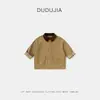 [Roupa Escolar] Trench Coat Infantil para Meninas, Estilo Primavera e Outono, Roupa de Exterior Vintage para Crianças, Roupas de Bebê da Moda, Roupa de Primavera