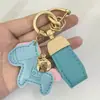 Agora mesmo chaveiro rico acessórios criativo couro de cordeiro personalidade fofo desenho animado zodíaco bolsa chaveiro de carro pingente