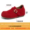 Sapatos Femininos Birkenstock 2026 Primavera/Verão Novos Sapatos Casuais com Solado Grosso Aumentadores de Altura 6cm Cor Sólida Simples Moda Fivela Sapatos Femininos