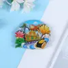 Ímã de Geladeira de Madeira da Cidade de Macau Exquisita Decoração de Geladeira Adesivo Magnético Atrações Turísticas Commemorativo Cultural e Criativo Pequenos Presentes