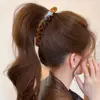 Pinza Banana Pinza para el Pelo con Estampado de Leopardo para Cola de Caballo Alta para Mujeres, Estilo de Gama Alta, Nuevo Pinza para el Pelo Grande Retorcida 2025 Accesorio para el Cabello para Verano