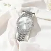 Novo Explosões de Comércio Exterior Relógio Feminino Moda Romana Cravejado com Diamantes com Calendário Relógio Feminino