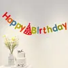 Guirnalda de Pancarta de Feliz Cumpleaños | Banderines de Letras Pastel Morandi para Decoración de Fiesta de Cumpleaños Infantil, Colgante de Pared para Fondo de Foto de Baby Shower