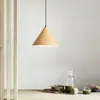 Lámpara de Mesa Moderna Minimalista Creativa para Mesita de Noche de Dormitorio Barra Retro de una Sola Cabeza Estilo Nórdico para Comedor Color Madera de Nogal con Veta Lámpara Colgante