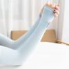Mangas de Proteção Solar de Seda Gelada de Verão para Mulheres Mangas de Gelo para Uso Externo Feminino Protetores de Braço com Proteção UV para Esportes de Verão Masculino Venda por Atacado