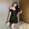 2026 Nuevo Vestido Sexy de Escote Bajo con Tirantes Finos de Línea A que Cubre el Vientre, Vestido Elegante sin Espalda para Discoteca, Uniforme de Trabajo para Técnico