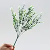 Flores Artificiales Amazon Flor de Manzano Eucalipto Planta Verde Decoración Macetas Adornos Colgante de Pared Jardín Hogar Pastoral Flores Falsas