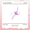Verão Simples Roxo Borboleta Voando Capa Tatuagem Adesivo Estilo Ins Borboleta Roxa Tatuagem Adesivo à Prova d'Água de Longa Duração para Mulheres