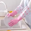 Guantes para el Hogar de Goma Látex Cocina Nitrilo Limpieza del Hogar Lavandería Lavavajillas Impermeables Goma Flor Margarita Guantes de PVC