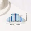 Pinzas de Pelo de Rayas Coloridas, Pasadores para Coletas, Pinzas de Tiburón, Accesorios para el Cabello, Pinzas para el Cabello, Accesorios de Moda para el Cabello al por Mayor desde el Fabricante