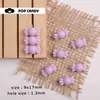 Cadena de Caramelos Cuadrados de Colores para Teléfono Móvil, Joyería, Pulsera, Hecho a Mano, Cuentas DIY, Bolsa de Cuentas Sueltas, Collar Colgante, Accesorios de Joyería para el Cabello