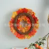 Amazon Acción de Gracias Corona de Flores Artificiales Festival de la Cosecha Calabaza Corona Decorativa Hoja de Arce Artificial Baya Corona de Otoño