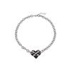 Estilo celebridad de internet ins hip hop Collar de amor de espinas femenino nicho viento frío dulce genial temperamento de alta frialdad cadena clavicular