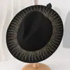 Sombrero Nupcial Europeo y Americano Nuevo Estilo Ala Ancha Estampado Dorado Ante Sombrero de Fieltro de Ala Ancha Moda Corazón de Melocotón Sombrero de Vaquero