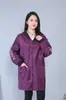 Mono de camuflaje con capucha forrado de forro polar, delantal largo grueso para adulto a prueba de aceite, impermeable, abrigo azul, estampado para hombre y mujer