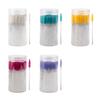 Cepillo de pestañas desechable de mil colores, 100 piezas en caja, barril, varilla de cristal, espiral, rollo de rímel para cejas de doble uso
