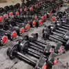 Par de ruedas para vagoneta minera, par de ruedas para vagoneta minera de plataforma tipo fijo, par de ruedas de acero fundido resistente al desgaste de calibre 600