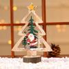 Decoraciones Navideñas Decoración de Bar Navideño Adornos Pequeños para Árbol de Navidad Decoración Navideña Mesa Adornos de Madera