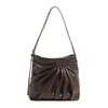 Bolsa Tote Grande Capacidade para Mulheres 2026 Primavera Novo Estilo Bolsa de Ombro Texturizada para Trabalho Casual Bolsa de Axila Bolsa de Exportação