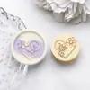Sello de cera transfronterizo con cabeza de cobre con patrones de luna, rosa y mariposa, cabeza de sello universal, accesorio de decoración para invitaciones de boda