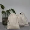 Bolsas de Algodón Puro con Cordón con Logo del Fabricante, Bolsas de Almacenamiento con Cordón, Empaque para Zapatos, Lona Algodón Lino Hecho a Medida