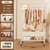 Perchero de Estilo Vintage, de Pie, Móvil, Perchero Multifuncional, Estante de Almacenamiento, Tendedero para Habitación y Hogar
