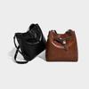 Bolsas para Mulheres 2025 Nova Moda Versátil Bolsa Saco de Balde de Alta Qualidade Bolsa de Axila de Nicho de Grande Capacidade Bolsa de Ombro Único Transversal