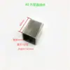 Acero Inoxidable 304 Tubo Cuadrado 40*40 Conector de Unión Espesor Grueso Conector de Tres Vías para Estante Exhibidor Accesorios de Fijación para Tubo Cuadrado