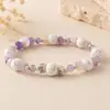 Joyas de Amazon TK de alta venta transfronteriza: turquesa blanca, cuentas plateadas de colores, pulsera de cristal, joyería artesanal con cuentas al por mayor