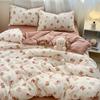 Conjunto de Quatro Peças de Roupa de Cama de Gaze Aeróbica Dupla Camada Classe A Capa de Edredom de Gaze com Bolinhas de Algodão Puro Conjunto de Três Peças para Dormitório Todas as Estações
