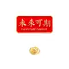Broche de Metal para Passar em Provas, Vermelho Chinês de Incentivo para Provas, Broche de Formatura