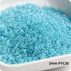 Super-Excelente 2 mm Hielo Imitación Jade Núcleo Teñido Vidrio Cuentas de Arroz Imitación Checo Crema Vidrio Cuentas para Pulsera Anillo DIY