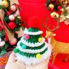 Nueva mascota Navidad lindo estrellas bola sombrero gatito sombrero de lana tejido ropa para perro accesorios regalo