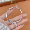 Pulsera para niños plata de ley pie plata 9999 kulomi cascabel kt gato oso fresa pulsera infantil 61 día del niño regalo de cumpleaños