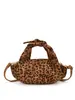 Nova Bolsa Tote Leopardada Casual Japonesa de Inverno Bolsa Transversal Feminina Versátil Simples para o Trabalho Bolsa Transversal