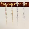 Moda Europea y Americana Pendientes de Acero Inoxidable con Circonita de Colores Accesorios de Moda Venta Directa de Fábrica Lote Mixto Pendientes Nuevos de Circonita