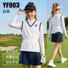 2026 PGM Roupa de Golfe Infantil Meninas Verão Manga Curta Regata Respirável Vestuário Infantil