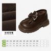 Sapatos de Algodão Snafy para Meninas Botas Curtas Infantis Novidade Outono e Inverno 2025 Veludo Quente Antiderrapante Botas Baixas de Couro para Meninas