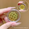 Pegatina para Teléfono Móvil de Oro Puro 999 Oro 2Mg Princesa Por Favor Hazte Rico y Hazte Rico, El Dinero Importa, Pegatina de Gama Alta Regalo