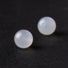 Ágata Blanca Natural 7A Cuentas Dispersas Semiterminadas Cuentas Individuales con Cuentas DIY Cuentas Redondas de Cristal Blanco Accesorios de Joyería Hechos a Mano Lote