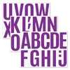 Pegatinas de letras de 4 pulgadas para estampado en caliente transfronterizo para coches, paredes, exposiciones, escuelas y jardines de infancia, letras grandes para manualidades