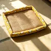 Cama de Verano Refrescante para Gatos y Perros, Esterilla de Ratán para Todas las Estaciones, Esterilla Resistente a Arañazos y Mordeduras para Gatos y Perros, Cama Refrescante de Alaska