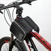 Bolsa para Viga Frontal de Bicicleta de Montaña Bolsa para Bicicleta Bolsa de Almacenamiento para Teléfono Móvil Bolsa Colgante Frontal para Bicicleta Accesorios para Equipo de Ciclismo