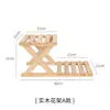 Estante para Flores para Repisa de Ventana de Madera Maciza, Soporte Decorativo Creativo para Suculentas, Estante de Almacenamiento Multinivel para Escritorio en Esquina de Balcón Interior