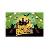 Tela de Fondo para Decoración de Halloween Bandera de Jardín Pancarta Pareados Día de Muertos Suministros para Fiesta en Bar Personalización de Banderas